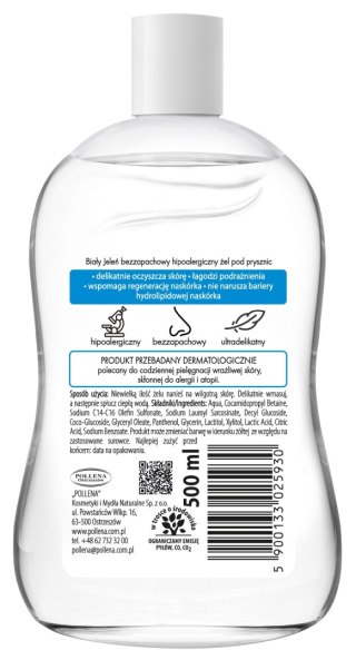 POLLENA BIAŁY JELEŃ Żel pod prysznic bezzapachowy hipoalergiczny 500 ml