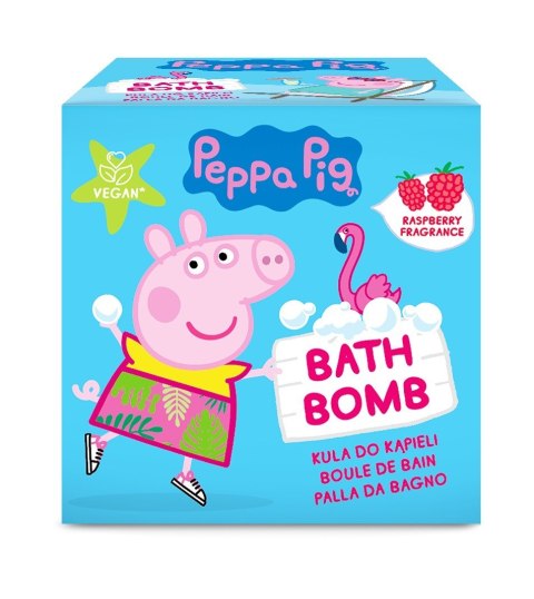 PROD.LICENCYJNE KIDS Świnka Peppa Kula musująca - malina 165 g