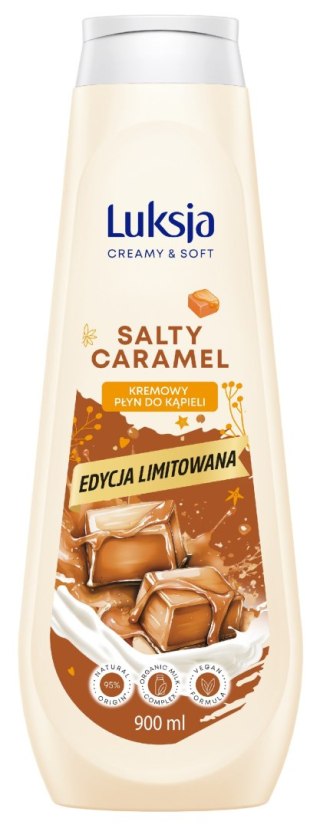SARANTIS LUKSJA Creamy & Soft Kremowy Płyn do kąpieli - Salty Caramel 900 ml