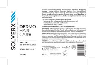 SOLVERX SOLVERX Dermo Hair Peeling do skóry głowy Kwasowo-enzymatyczny 125 ml