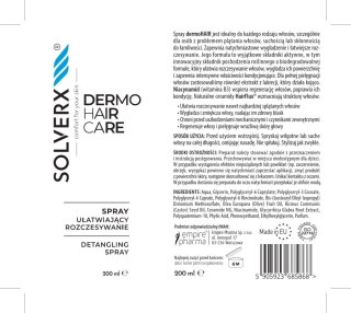 SOLVERX SOLVERX Dermo Hair Spray ułatwiajający rozczesywanie 200 ml