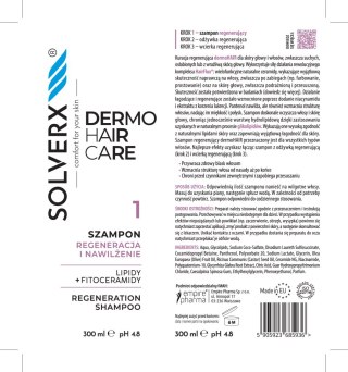 SOLVERX SOLVERX Dermo Hair Szampon do włosów Regeneracja i nawilżenie 250 ml