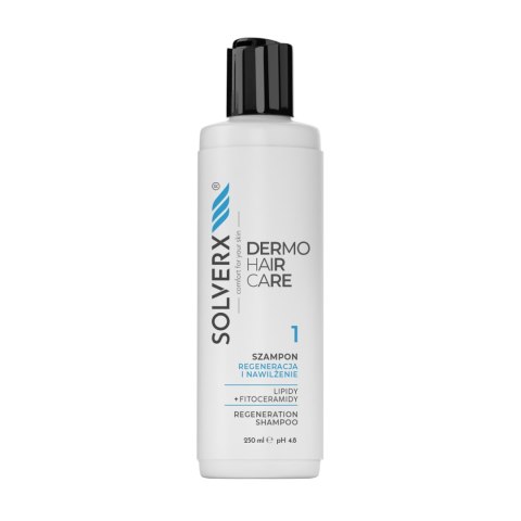 SOLVERX SOLVERX Dermo Hair Szampon do włosów Regeneracja i nawilżenie 250 ml