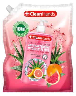 SWIT CLEAN HANDS Hand Soap Mydło antybakteryjne w płynie Aloes i Grejpfrut - zapas 1000 ml