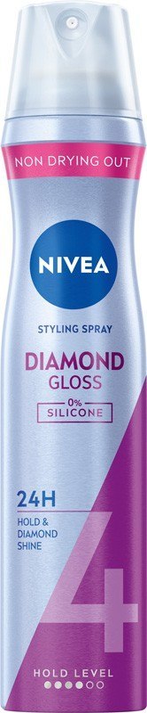 ART.ROZNE MK NIVEA Styling Diamond Gloss 4 Lakier do włosów, 250 ml