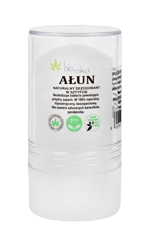 BIOMIKA BIOMIKA Dezodorant naturalny kryształ Ałun w sztyfcie 120g