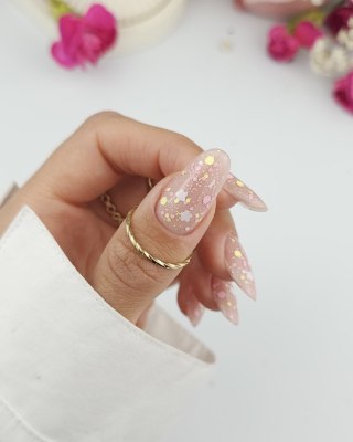 CLARESA NAILS CLARESA Top do paznokci hybrydowych No Wipe Pastel Garden 5g