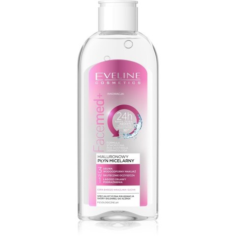 EVELINE Eveline Facemed+ Hialuronowy płyn micelarny 3w1 - cera bardzo wrażliwa i sucha 150ml