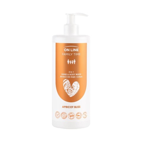 FORTE SWEEDEN ON LINE Family Time Mydło do rąk i ciała 2w1 - Apricot Bliss 500 ml