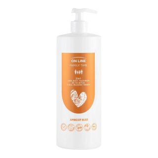 FORTE SWEEDEN ON LINE Family Time Żel do mycia ciała ,włosów i twarzy 3w1 - Apricot Bliss 850 ml