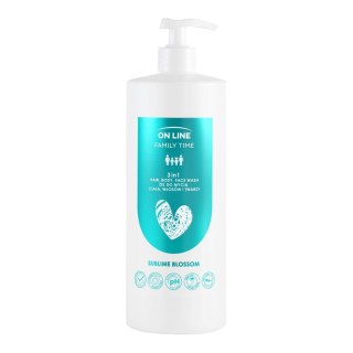 FORTE SWEEDEN ON LINE Family Time Żel do mycia ciała ,włosów i twarzy 3w1 - Sublime Blossom 850 ml