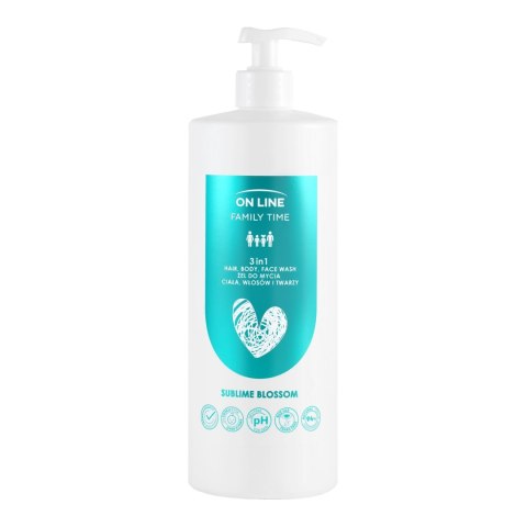 FORTE SWEEDEN ON LINE Family Time Żel do mycia ciała ,włosów i twarzy 3w1 - Sublime Blossom 850 ml