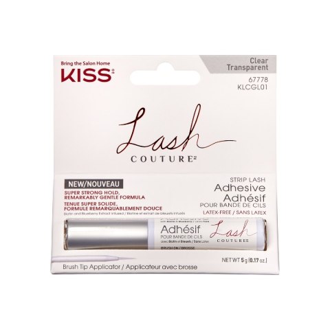 KISS KISS Klej do sztucznych rzęs bez lateksu Lash Couture - bezbarwny 5g