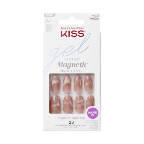 KISS KISS Sztuczne Paznokcie Gel Fantasy Magnetic - Drama (rozmiar M) 1op.(28szt)