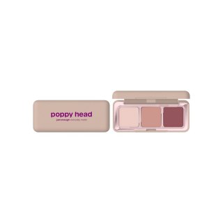 LOVRO/POPPY POPPY HEAD Just Enough Everyday Matte Paleta cieni do powiek 01 Mauve On 4.8 g