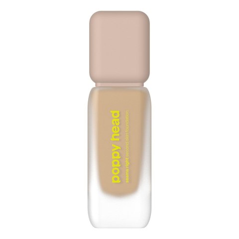 LOVRO/POPPY POPPY HEAD Seams Right Długotrwały kryjący podkład do twarzy o satynowym wykończeniu 06 Seams Caramel 38g