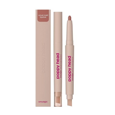 LOVRO/POPPY POPPY HEAD Smudgic Matowa pomadka w kredce 03 Dusky Allure 0.85 g