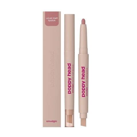 LOVRO/POPPY POPPY HEAD Smudgic Matowa pomadka w kredce 04 Bare Illusion 0.85 g