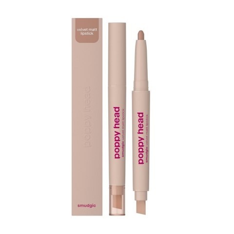 LOVRO/POPPY POPPY HEAD Smudgic matowa pomadka w kredce 02 Spellbound Nude 0.85 g