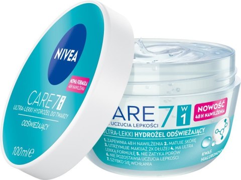 NIVEA NIVEA Care 7w1 Ultra-lekki hydrożel do twarzy odświeżający 100 ml
