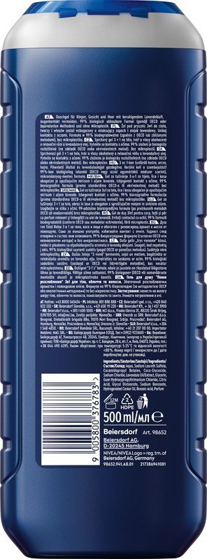 NIVEA NIVEA Men Total Relax Żel pod prysznic dla mężczyzn 500 ml