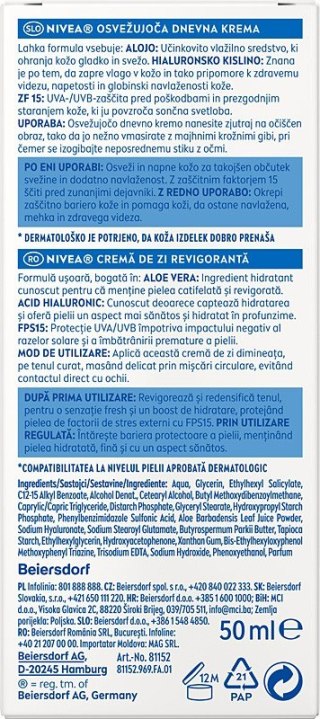 NIVEA NIVEA V 24H NAWILŻENIA Krem n/dzień odśw.81152