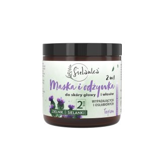 SOLVERX SIELANKA Maska i odżywka 2w1 do skóry głowy i włosów wypadających i osłabionych Łopian 250 ml
