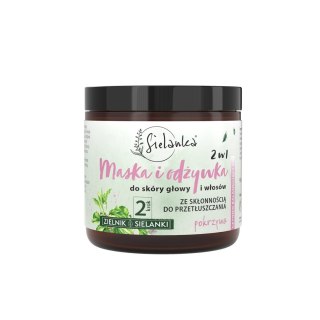 SOLVERX SIELANKA Maska i odżywka 2w1 do skóry głowy i włosów ze skłonnością do przetłuszczania Pokrzywa 250 ml
