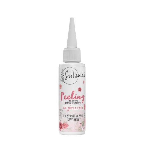 SOLVERX SIELANKA Peeling enzymatyczno-kwasowy do skóry głowy i włosów Róża 100 ml