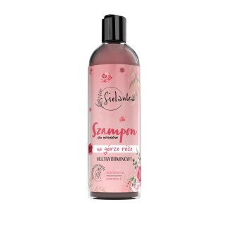 SOLVERX SIELANKA Szampon do włosów multiwitaminowy Róża 400 ml