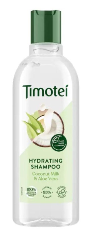 UNILEVER MK TIMOTEI Coconut Milk & Aloe Vera Szampon nawilżający do włosów suchych i zniszczonych 300 ml